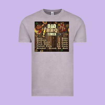 Dad Bbq Timer Vintage Tee Designed By Tumblerdesignbyshophia
