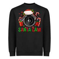 Black santa cam Heavyweight Sweatshirt - FaDigitalArtStudio
