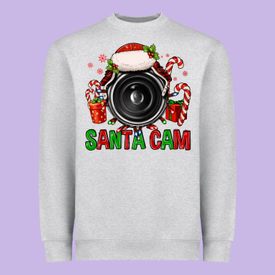 Santa Cam Heavyweight Sweatshirt Designed By Fadigitalartstudio