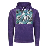 Cloud Purple teal glitter and cowhide Vintage Hoodie - TumblerDesignByShophia