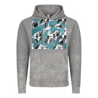 Cloud Rock teal glitter and cowhide Vintage Hoodie - TumblerDesignByShophia