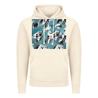 Vintage Artic teal glitter and cowhide Vintage Hoodie - TumblerDesignByShophia