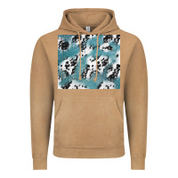 Vintage Camel teal glitter and cowhide Vintage Hoodie - TumblerDesignByShophia