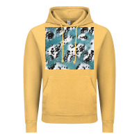 Vintage Mustard teal glitter and cowhide Vintage Hoodie - TumblerDesignByShophia
