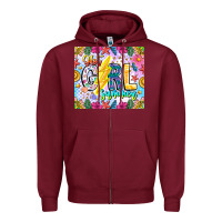 Burgundy hot girl summer Zipper Hoodie - CowhideDigitalArt
