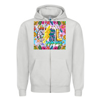 Dove Grey hot girl summer Zipper Hoodie - CowhideDigitalArt