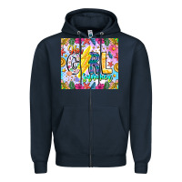 Navy hot girl summer Zipper Hoodie - CowhideDigitalArt