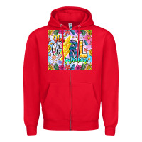 Red hot girl summer Zipper Hoodie - CowhideDigitalArt