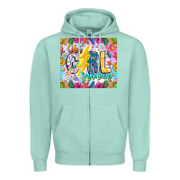 Seafoam hot girl summer Zipper Hoodie - CowhideDigitalArt