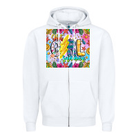 White hot girl summer Zipper Hoodie - CowhideDigitalArt