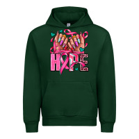 Forest Green hope with woman hands Urban Hoodie - AdoDesignShop