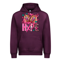 Mauve Wine hope with woman hands Urban Hoodie - AdoDesignShop