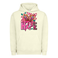 Pigment Pistachio hope with woman hands Urban Hoodie - AdoDesignShop