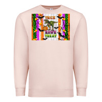 Pale Pink Trick rawr treat kids bottle Premium Sweatshirt - Artiststas