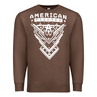 Chestnut American Fighter 3 Premium Sweatshirt - lanVoArt