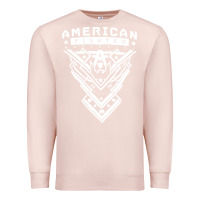 Pale Pink American Fighter 3 Premium Sweatshirt - lanVoArt