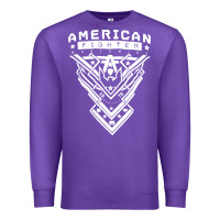 Purple American Fighter 3 Premium Sweatshirt - lanVoArt