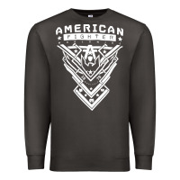 Smoke American Fighter 3 Premium Sweatshirt - lanVoArt