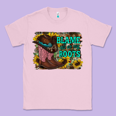 Blame All On My Roots Classic Tee Designed By Racoondesign