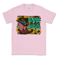 Bubblegum Pink blame all on my roots Classic Tee - RacoonDesign