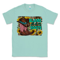 Seafoam blame all on my roots Classic Tee - RacoonDesign