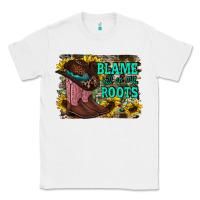 White blame all on my roots Classic Tee - RacoonDesign