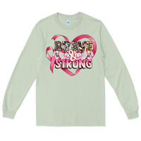 Matcha brave and strong cancer awareness Long Sleeve Tee - CowGirlArtShop