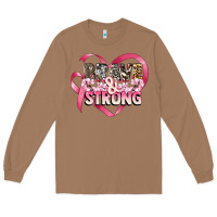 Toasted Coconut brave and strong cancer awareness Long Sleeve Tee - CowGirlArtShop