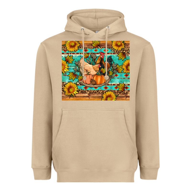 Fall Coop Animals Pumpkin Heavyweight Hoodie by Artiststas | Teevron