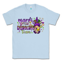 Dusty Blue Mardi Gras Day Nurse Classic Tee - NancyCooperArtShop