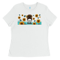White western mama messy bun Ladies Tee - Jasminsmagicworld