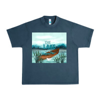 Midnight Navy the lake is my happy place Urban Heavy Tee - TumblerDesignByShophia