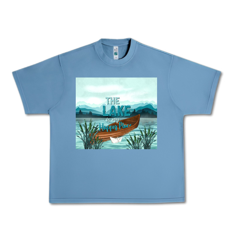 The Lake Is My Happy Place Urban Heavy Tee by TumblerDesignByShophia | Teevron