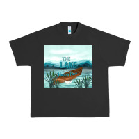 Pigment Black the lake is my happy place Urban Heavy Tee - TumblerDesignByShophia