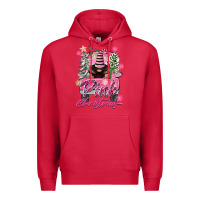 Cardinal Pink Christmas Truck Gnome Premium Hoodie - FaDigitalArtStudio