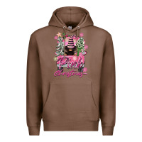 Chestnut Pink Christmas Truck Gnome Premium Hoodie - FaDigitalArtStudio