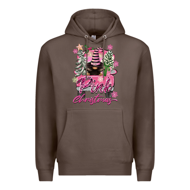 Pink Christmas Truck Gnome Premium Hoodie by FaDigitalArtStudio | Teevron