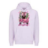 Lilac Pink Christmas Truck Gnome Premium Hoodie - FaDigitalArtStudio