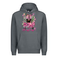 Rock Pink Christmas Truck Gnome Premium Hoodie - FaDigitalArtStudio