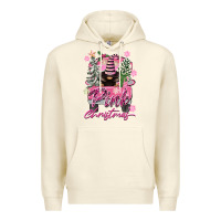 Sandshell Pink Christmas Truck Gnome Premium Hoodie - FaDigitalArtStudio
