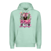 Seafoam Pink Christmas Truck Gnome Premium Hoodie - FaDigitalArtStudio