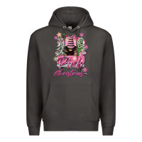 Smoke Pink Christmas Truck Gnome Premium Hoodie - FaDigitalArtStudio