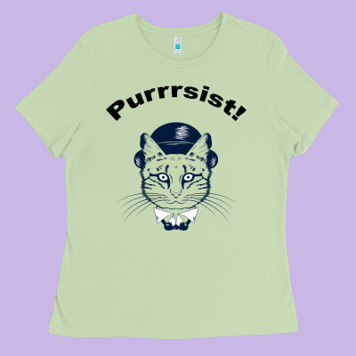 Purrrsist Ladies Tee Designed By Bettercallsaul