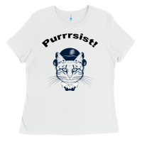 White Purrrsist Ladies Tee - Bettercallsaul