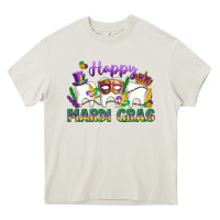 Cream mardi gras celebration with teeth Heavy Core Tee - LillyAllenDesigns