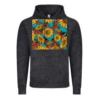 Vintage Black rustic sunflowers Vintage Hoodie - TumblerDesignByShophia