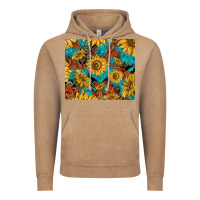 Vintage Coffee rustic sunflowers Vintage Hoodie - TumblerDesignByShophia