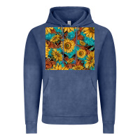 Vintage Denim rustic sunflowers Vintage Hoodie - TumblerDesignByShophia
