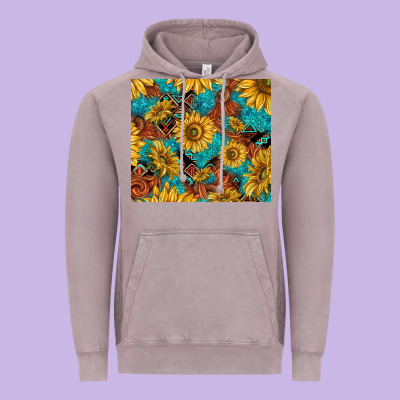 Rustic Sunflowers Vintage Hoodie Designed By Tumblerdesignbyshophia