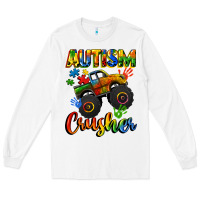 White autism crusher Long Sleeve Tee - CowGirlArtShop